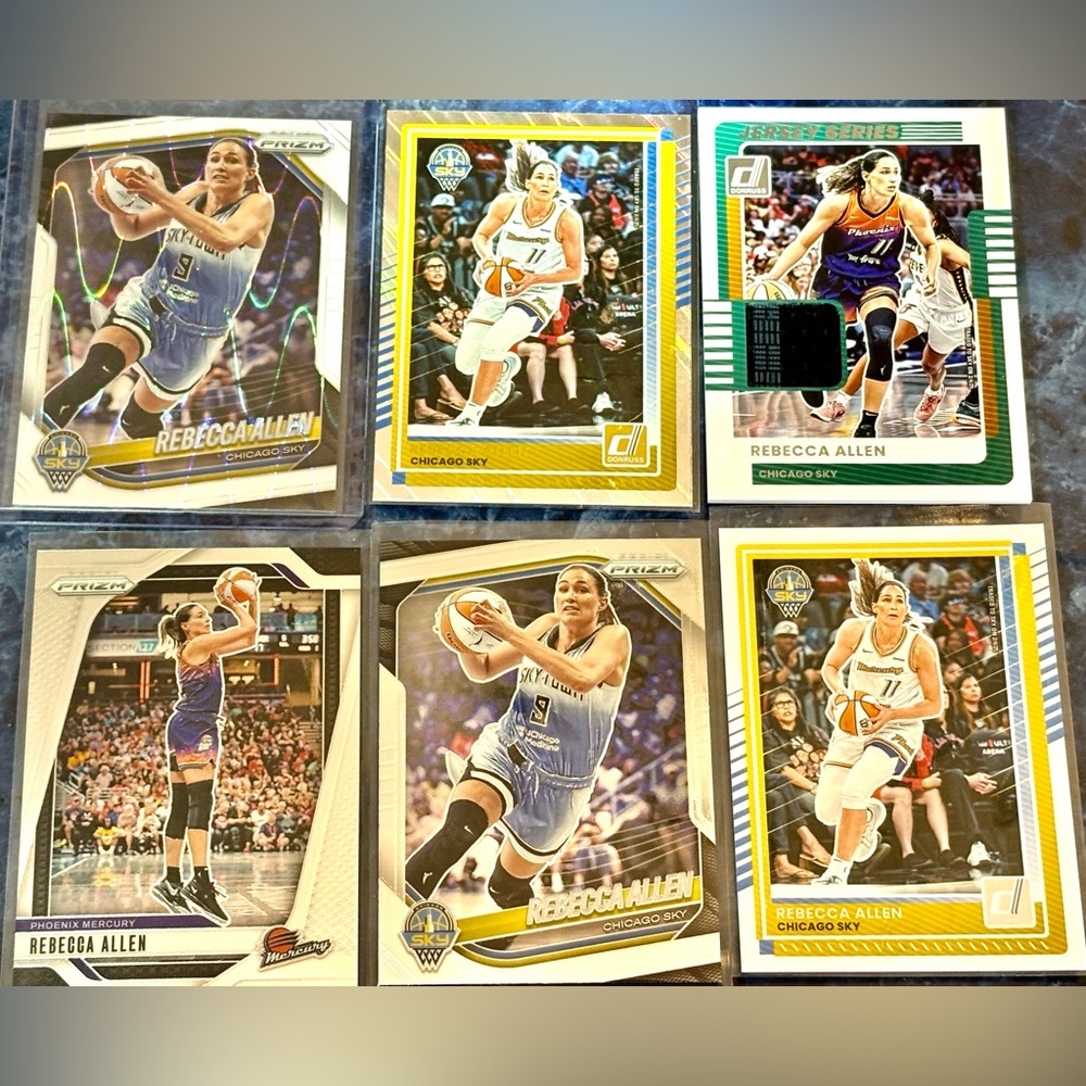 Rebecca Allen Basketball Cards Chicago Sky Phoenix Mercury